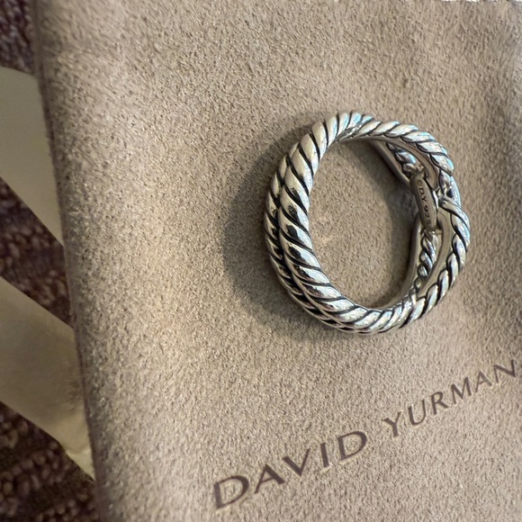 David Yurman Crossover Cable and Pave Ring. Size 6 - Picture 10 of 12